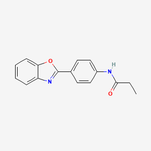 N-[4-(1,3-benzoxazol-2-yl)phenyl]propanamide