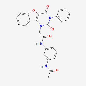 N-(3-acetamidophenyl)-2-(2,4-dioxo-3-phenyl-3,4-dihydrobenzofuro[3,2-d]pyrimidin-1(2H)-yl)acetamide