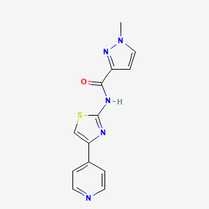 1-methyl-N-(4-(pyridin-4-yl)thiazol-2-yl)-1H-pyrazole-3-carboxamide