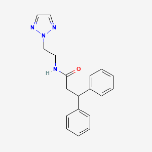 molecular formula C19H20N4O B2761575 N-(2-(2H-1,2,3-三唑-2-基)乙基)-3,3-二苯基丙酰胺 CAS No. 2097932-29-9