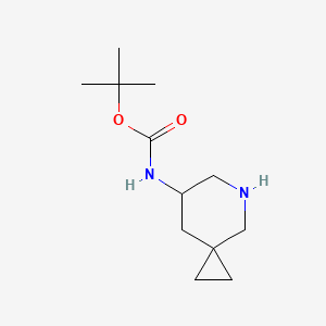 molecular formula C12H22N2O2 B2761588 Tert-butyl N-(5-azaspiro[2.5]octan-7-yl)carbamate CAS No. 1823787-48-9
