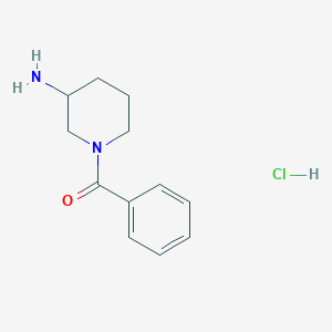 B2761589 1-Benzoylpiperidin-3-amine hydrochloride CAS No. 1114596-54-1; 1158607-76-1