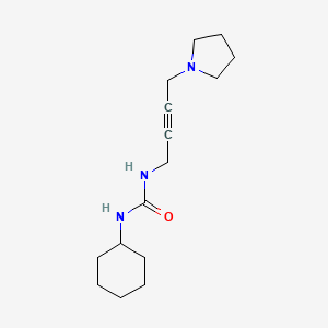 1-Cyclohexyl-3-(4-(pyrrolidin-1-yl)but-2-yn-1-yl)urea