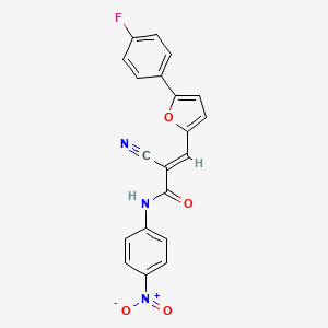 (2E)-2-cyano-3-[5-(4-fluorophenyl)furan-2-yl]-N-(4-nitrophenyl)prop-2-enamide