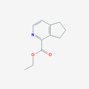 molecular formula C11H13NO2 B2761646 Ethyl 6,7-dihydro-5H-cyclopenta[c]pyridine-1-carboxylate CAS No. 692729-88-7