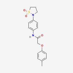 molecular formula C18H20N2O4S B2761672 N-(4-(1,1-二氧代异噻唑烷-2-基)苯基)-2-(对甲苯氧基)乙酰胺 CAS No. 941974-66-9