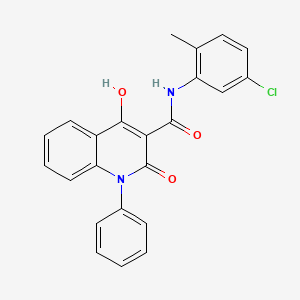 molecular formula C23H17ClN2O3 B2761678 N-(5-chloro-2-methylphenyl)-4-hydroxy-2-oxo-1-phenyl-1,2-dihydroquinoline-3-carboxamide CAS No. 1357721-25-5