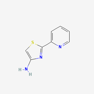 molecular formula C8H7N3S B2761689 2-(吡啶-2-基)-1,3-噻唑-4-胺 CAS No. 93209-74-6