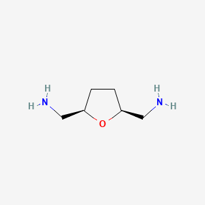 molecular formula C6H14N2O B2761690 Rac-((2R,5S)-tetrahydrofuran-2,5-diyl)dimethanamine, cis CAS No. 748762-46-1