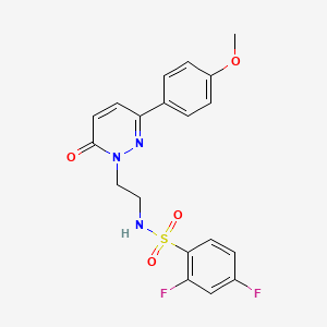 molecular formula C19H17F2N3O4S B2761691 2,4-difluoro-N-(2-(3-(4-methoxyphenyl)-6-oxopyridazin-1(6H)-yl)ethyl)benzenesulfonamide CAS No. 923146-98-9