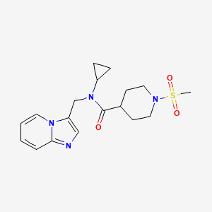 N-cyclopropyl-N-(imidazo[1,2-a]pyridin-3-ylmethyl)-1-(methylsulfonyl)piperidine-4-carboxamide