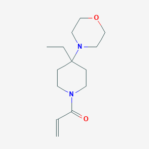 1-(4-Ethyl-4-morpholin-4-ylpiperidin-1-yl)prop-2-en-1-one