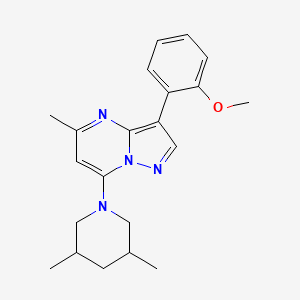7-(3,5-Dimethylpiperidin-1-yl)-3-(2-methoxyphenyl)-5-methylpyrazolo[1,5-a]pyrimidine