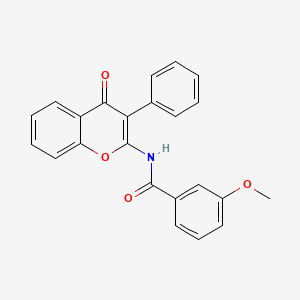 3-methoxy-N-(4-oxo-3-phenyl-4H-chromen-2-yl)benzamide