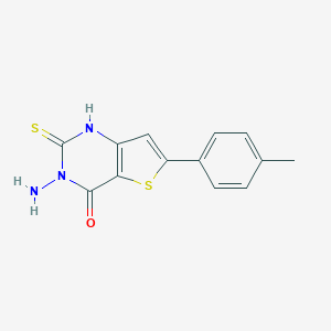 3-amino-6-(4-methylphenyl)-2-sulfanylthieno[3,2-d]pyrimidin-4(3H)-one