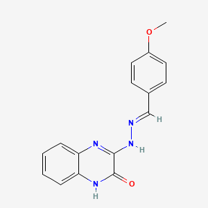 (E)-3-(2-(4-Methoxybenzylidene)hydrazinyl)quinoxalin-2(1H)-one