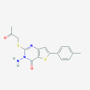 3-amino-6-(4-methylphenyl)-2-[(2-oxopropyl)sulfanyl]thieno[3,2-d]pyrimidin-4(3H)-one