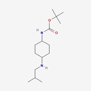 molecular formula C15H30N2O2 B2761759 tert-Butyl (1R*,4R*)-4-(isobutylamino)cyclohexylcarbamate CAS No. 1286273-53-7