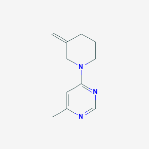molecular formula C11H15N3 B2761769 4-甲基-6-(3-甲亚烯哌啪啉-1-基)嘧啶 CAS No. 2097925-66-9