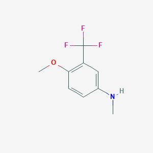 molecular formula C9H10F3NO B2761782 4-methoxy-N-methyl-3-(trifluoromethyl)aniline CAS No. 1369789-58-1