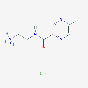 molecular formula C8H13ClN4O B2761794 2-[(5-Methylpyrazine-2-carbonyl)amino]-ethylamine hydrochloride CAS No. 723294-94-8