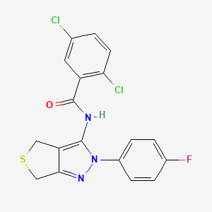 2,5-dichloro-N-(2-(4-fluorophenyl)-4,6-dihydro-2H-thieno[3,4-c]pyrazol-3-yl)benzamide