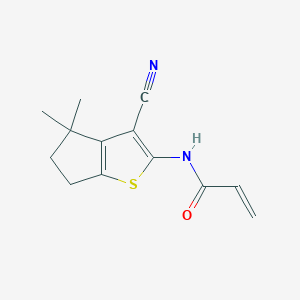 N-(3-Cyano-4,4-dimethyl-5,6-dihydrocyclopenta[b]thiophen-2-yl)prop-2-enamide