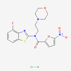 N-(4-fluorobenzo[d]thiazol-2-yl)-N-(2-morpholinoethyl)-5-nitrofuran-2-carboxamide hydrochloride