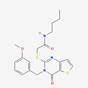 N-butyl-2-{[3-(3-methoxybenzyl)-4-oxo-3,4-dihydrothieno[3,2-d]pyrimidin-2-yl]sulfanyl}acetamide