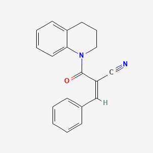 (Z)-2-(3,4-dihydro-2H-quinoline-1-carbonyl)-3-phenylprop-2-enenitrile