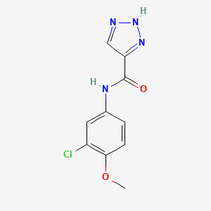 molecular formula C10H9ClN4O2 B2761837 N-(3-chloro-4-methoxyphenyl)-1H-1,2,3-triazole-5-carboxamide CAS No. 1494952-73-6