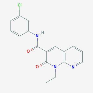 molecular formula C17H14ClN3O2 B2761842 N-(3-氯苯基)-1-乙基-2-氧代-1,2-二氢-1,8-萘啶-3-甲酰胺 CAS No. 941885-44-5