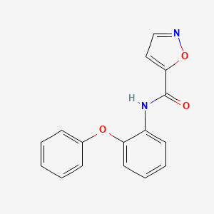 molecular formula C16H12N2O3 B2761846 N-(2-苯氧基苯基)异噁唑-5-甲酰胺 CAS No. 941869-13-2