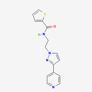 molecular formula C15H14N4OS B2761860 N-(2-(3-(pyridin-4-yl)-1H-pyrazol-1-yl)ethyl)thiophene-2-carboxamide CAS No. 1448064-96-7