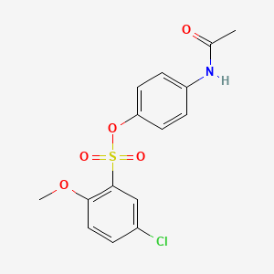 4-(Acetylamino)phenyl 5-chloro-2-methoxybenzenesulfonate