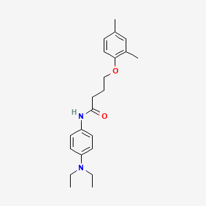 molecular formula C22H30N2O2 B2761868 N-[4-(diethylamino)phenyl]-4-(2,4-dimethylphenoxy)butanamide CAS No. 496778-39-3