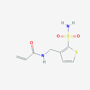 N-[(2-Sulfamoylthiophen-3-yl)methyl]prop-2-enamide