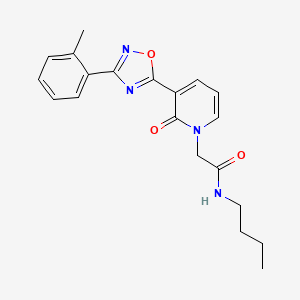 N-butyl-2-(2-oxo-3-(3-(o-tolyl)-1,2,4-oxadiazol-5-yl)pyridin-1(2H)-yl)acetamide