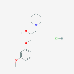 1-(3-Methoxyphenoxy)-3-(4-methylpiperidin-1-yl)propan-2-ol hydrochloride