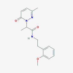 N-(2-methoxyphenethyl)-2-(3-methyl-6-oxopyridazin-1(6H)-yl)propanamide