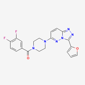 (3,4-Difluorophenyl)(4-(3-(furan-2-yl)-[1,2,4]triazolo[4,3-b]pyridazin-6-yl)piperazin-1-yl)methanone