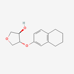 (3R,4R)-4-((5,6,7,8-tetrahydronaphthalen-2-yl)oxy)tetrahydrofuran-3-ol