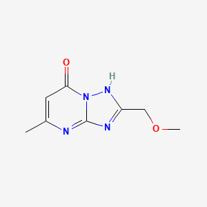 molecular formula C8H10N4O2 B2761910 2-(甲氧甲基)-5-甲基-[1,2,4]三唑并[1,5-a]嘧啶-7-醇 CAS No. 105445-03-2