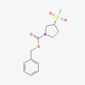 molecular formula C13H17NO4S B2761911 benzyl (3R)-3-methanesulfonylpyrrolidine-1-carboxylate CAS No. 2102409-37-8