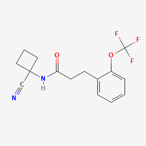 N-(1-cyanocyclobutyl)-3-[2-(trifluoromethoxy)phenyl]propanamide