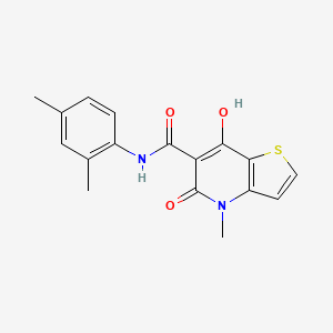 N-(2,4-dimethylphenyl)-7-hydroxy-4-methyl-5-oxo-4,5-dihydrothieno[3,2-b]pyridine-6-carboxamide