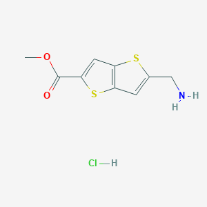 Methyl 2-(aminomethyl)thieno[3,2-b]thiophene-5-carboxylate;hydrochloride