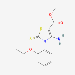 methyl 4-amino-3-(2-ethoxyphenyl)-2-sulfanylidene-2,3-dihydro-1,3-thiazole-5-carboxylate