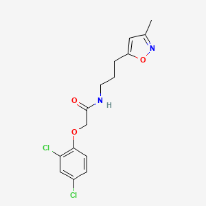 2-(2,4-dichlorophenoxy)-N-(3-(3-methylisoxazol-5-yl)propyl)acetamide