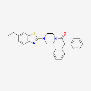 1-(4-(6-Ethylbenzo[d]thiazol-2-yl)piperazin-1-yl)-2,2-diphenylethanone